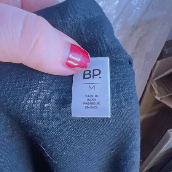 NWOT BP Black Linen Cardigan Women's Size M Quiet Luxury - Picture 7 of 9